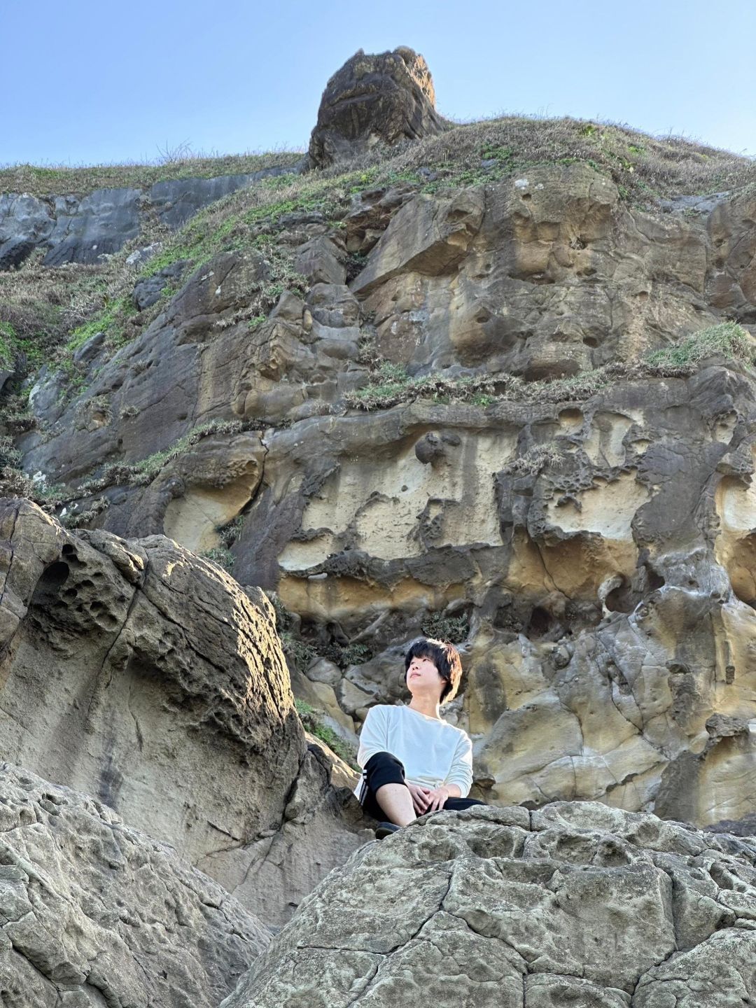 ▴圖為張亞蓁在海豹岩爬山的照片。圖片來源／張亞蓁提供